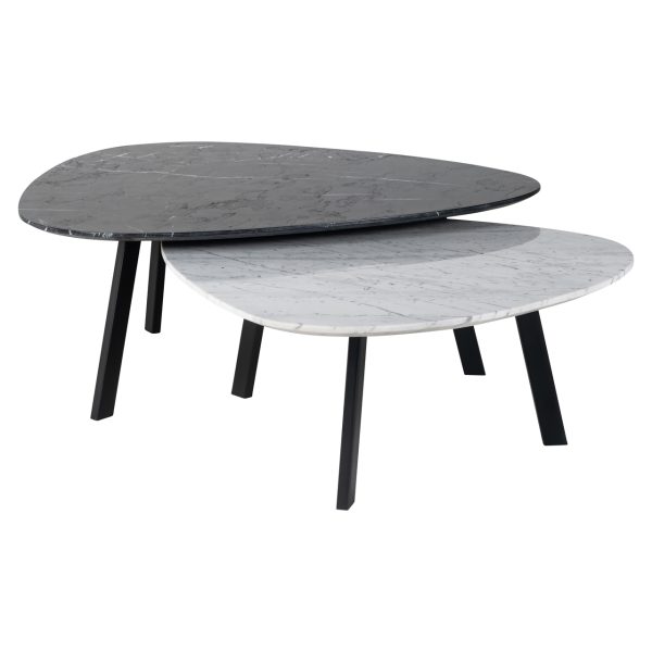 Salontafel Trocadero black/white (Set of 2) Richmond Interiors