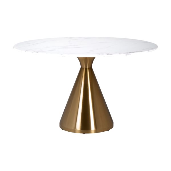 Eettafel Tenille brushed gold 130Ø Richmond Interiors