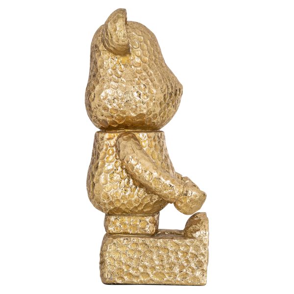 Decoratief object Bear gold sitting Richmond Interiors - Afbeelding 2