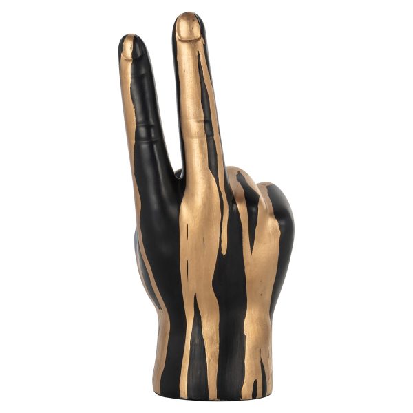 Decoratief object Peace black/gold Richmond Interiors - Afbeelding 3