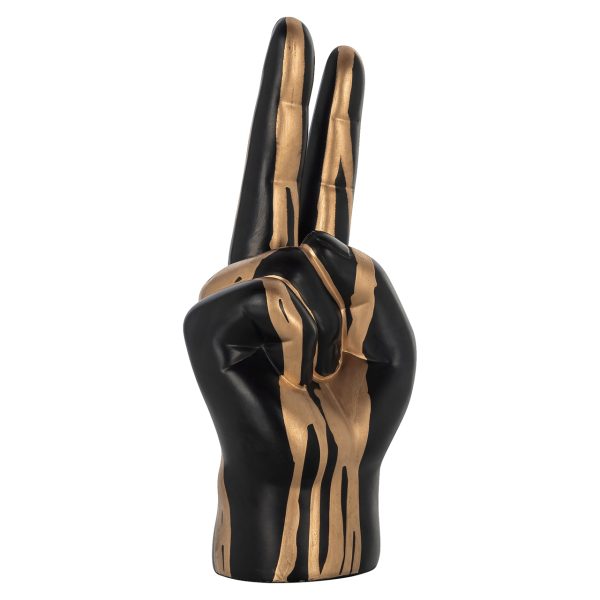 Decoratief object Peace black/gold Richmond Interiors - Afbeelding 4