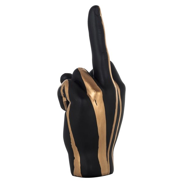 Decoratief object Digitus black/gold Richmond Interiors - Afbeelding 2