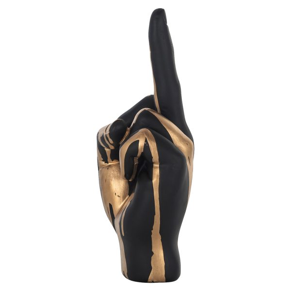 Decoratief object Digitus black/gold Richmond Interiors - Afbeelding 3