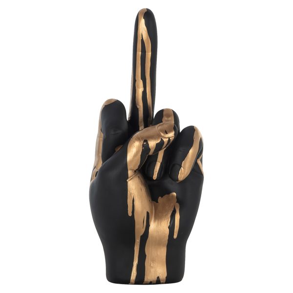 Decoratief object Digitus black/gold Richmond Interiors - Afbeelding 4
