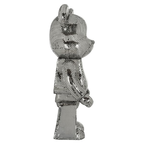 Decoratief object Bear silver large Richmond Interiors - Afbeelding 3