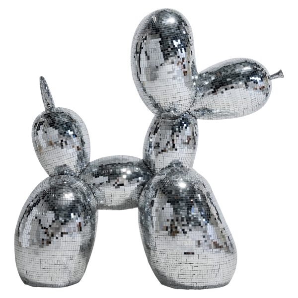 Decoratief object Dog silver large Richmond Interiors - Afbeelding 2