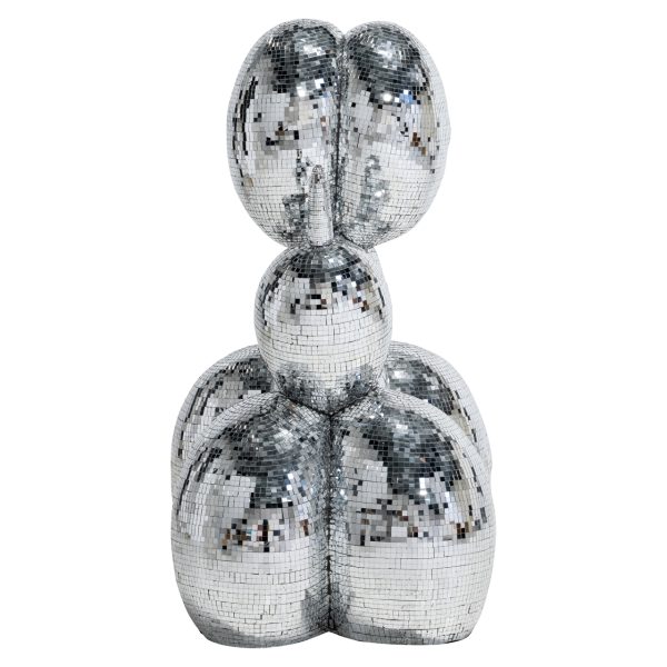 Decoratief object Dog silver large Richmond Interiors - Afbeelding 3
