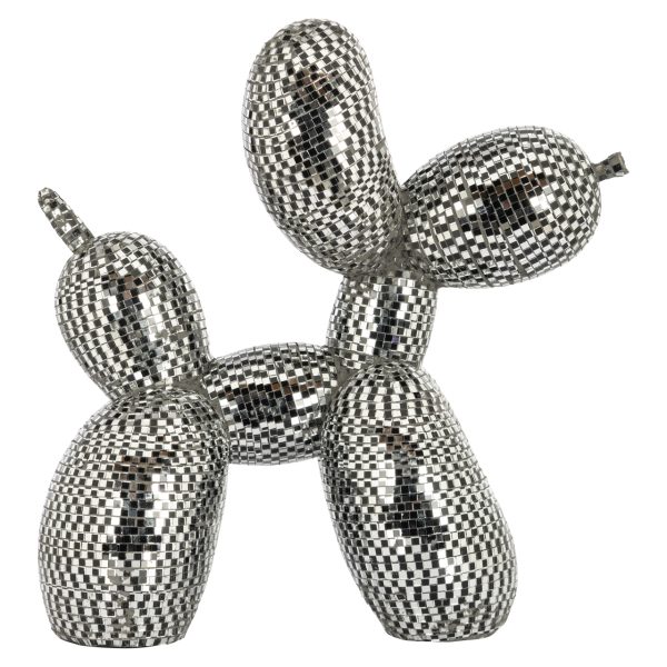 Decoratief object Dog silver small Richmond Interiors - Afbeelding 3