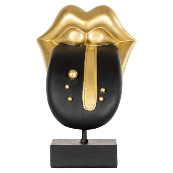 Decoratief object Tongue black/gold Richmond Interiors - Afbeelding 2