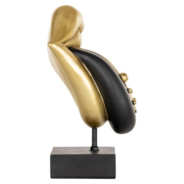 Decoratief object Tongue black/gold Richmond Interiors - Afbeelding 3
