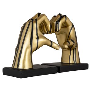 Boekenstandaards Love black/gold Richmond Interiors