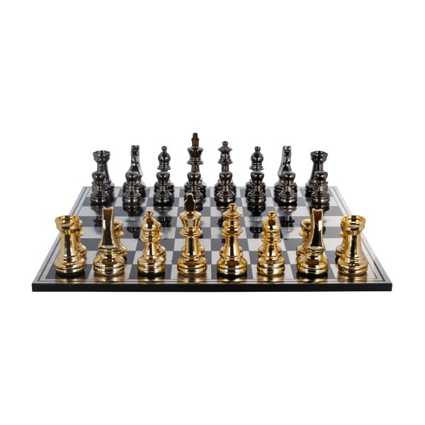 Decoratief spel Saray black/gold chessboard Richmond Interiors - Afbeelding 3