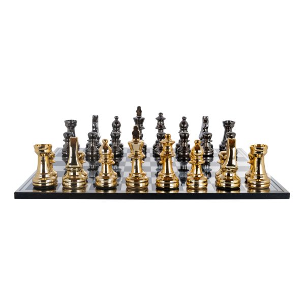 Decoratief spel Saray black/gold chessboard Richmond Interiors - Afbeelding 4