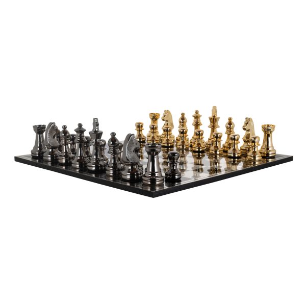 Decoratief spel Saray black/gold chessboard Richmond Interiors - Afbeelding 5