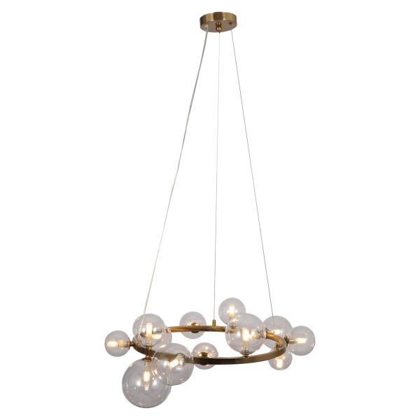 Hanglamp Yosie brushed gold Richmond Interiors