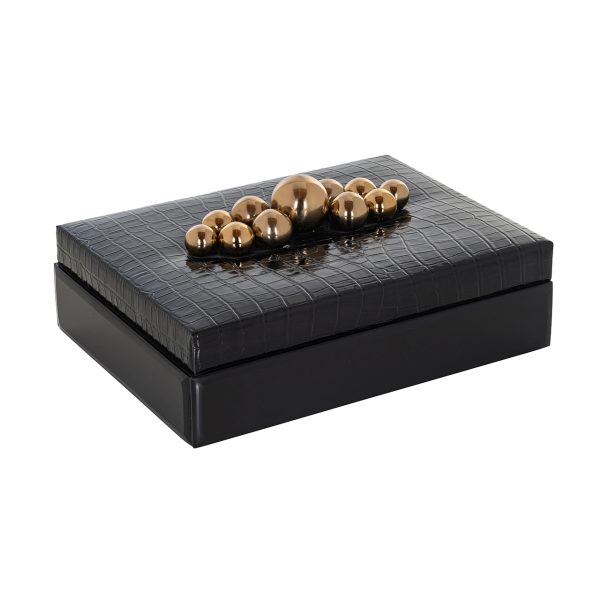 Opbergdoos Nina black large Richmond Interiors