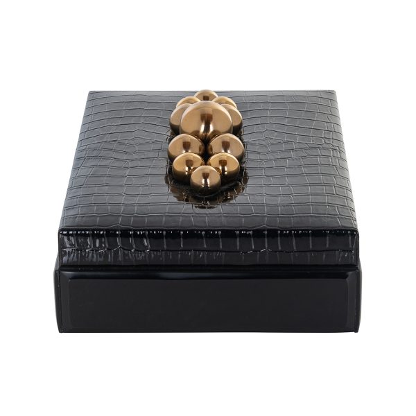 Opbergdoos Nina black large Richmond Interiors - Afbeelding 2