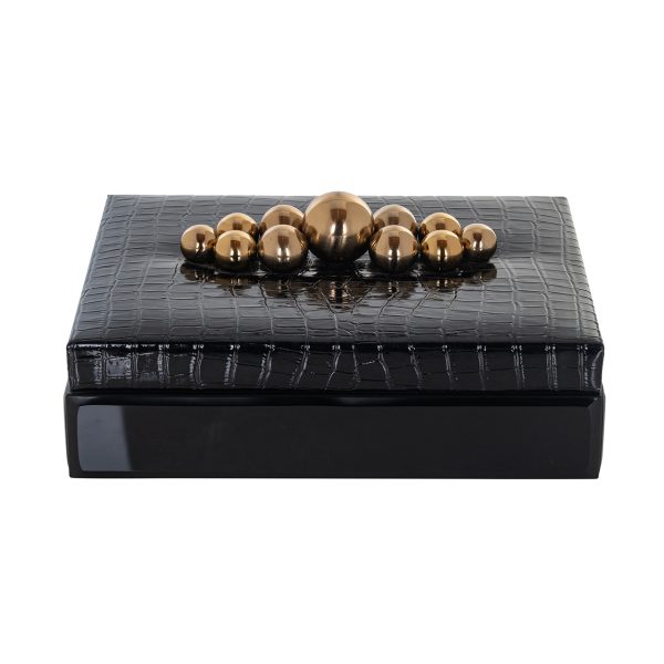 Opbergdoos Nina black large Richmond Interiors - Afbeelding 3
