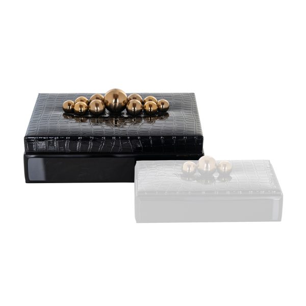 Opbergdoos Nina black large Richmond Interiors - Afbeelding 5