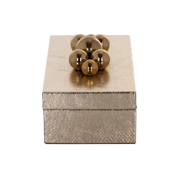 Opbergdoos Norah gold Richmond Interiors - Afbeelding 2