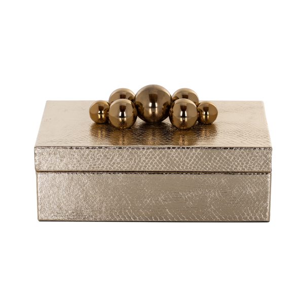 Opbergdoos Norah gold Richmond Interiors - Afbeelding 3