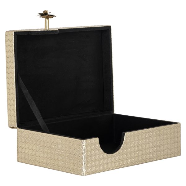 Opbergdoos Trace gold large Richmond Interiors - Afbeelding 3