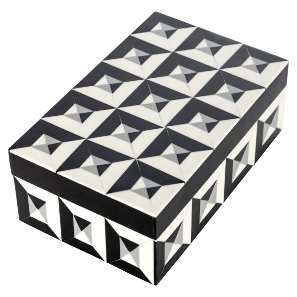 Opbergdoos Licia black/white Richmond Interiors - Afbeelding 4