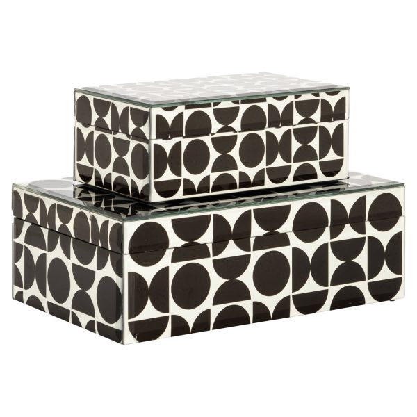 Opbergdoos Vivian black large Richmond Interiors - Afbeelding 5