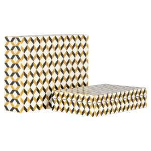 Opbergdoos Frences black/gold (Set of 2) Richmond Interiors