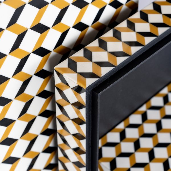 Opbergdoos Frences black/gold (Set of 2) Richmond Interiors - Afbeelding 7