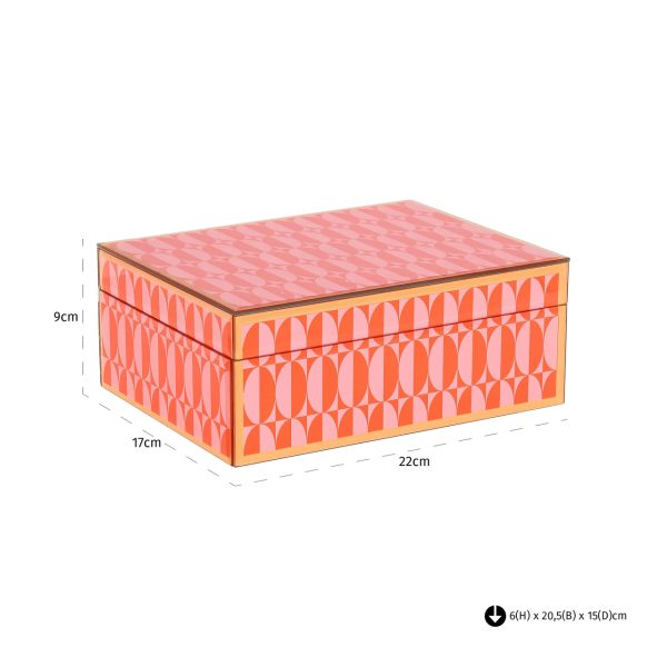 Opbergdoos Abba pink large Richmond Interiors - Afbeelding 4