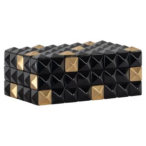 Opbergdoos Velicia black/gold Richmond Interiors