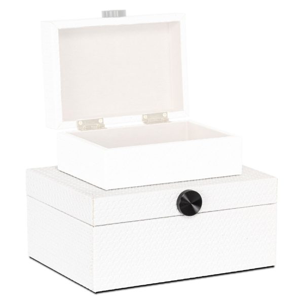 Opbergdoos Myrth white large Richmond Interiors - Afbeelding 7