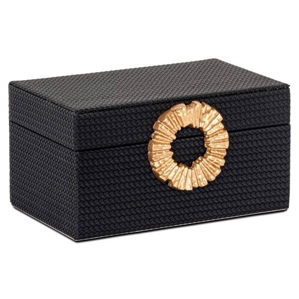 Opbergdoos Amal black/gold small Richmond Interiors - Afbeelding 2