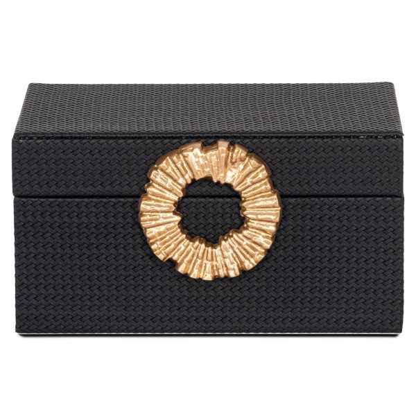 Opbergdoos Amal black/gold small Richmond Interiors - Afbeelding 3