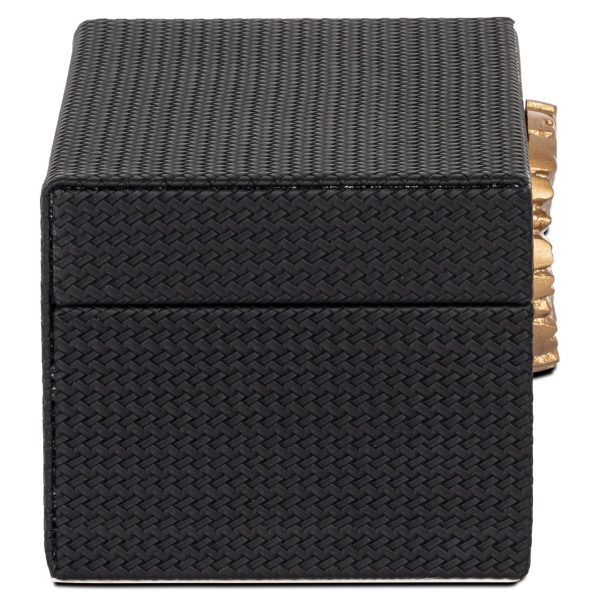 Opbergdoos Amal black/gold small Richmond Interiors - Afbeelding 4
