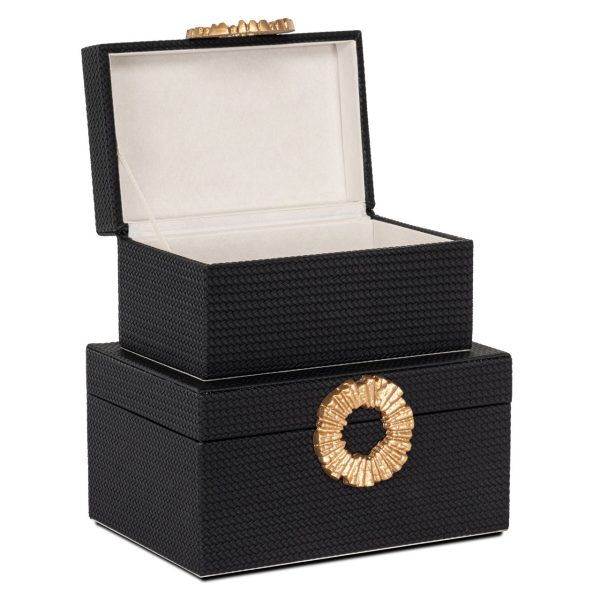 Opbergdoos Amal black/gold small Richmond Interiors - Afbeelding 7