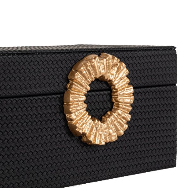 Opbergdoos Amal black/gold small Richmond Interiors - Afbeelding 8
