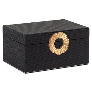Opbergdoos Amal black/gold large Richmond Interiors