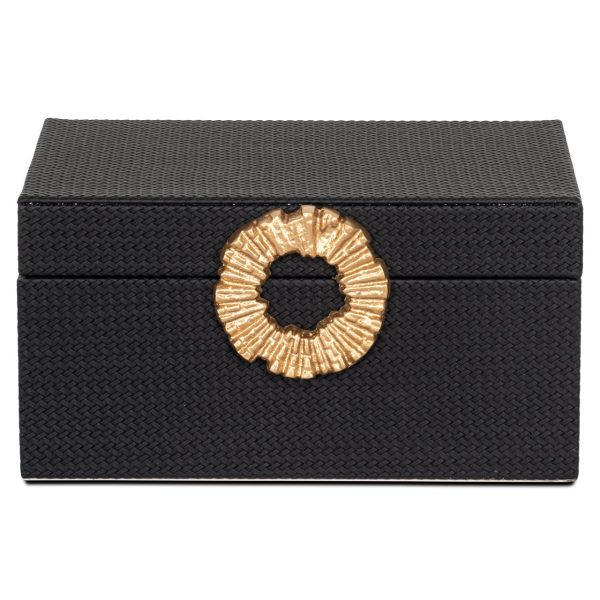 Opbergdoos Amal black/gold large Richmond Interiors - Afbeelding 3