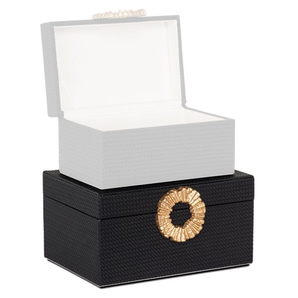 Opbergdoos Amal black/gold large Richmond Interiors - Afbeelding 6