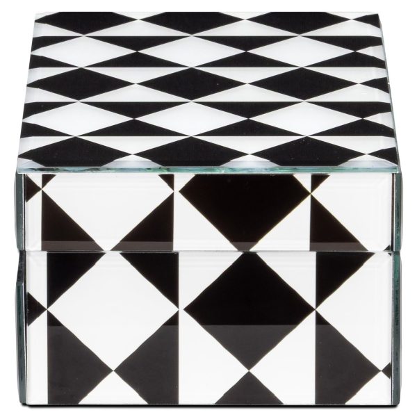 Opbergdoos Silas black/white small Richmond Interiors - Afbeelding 4