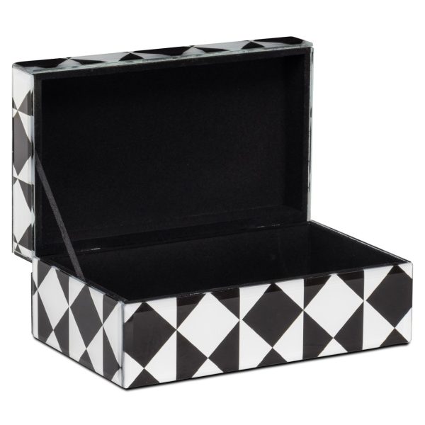 Opbergdoos Silas black/white small Richmond Interiors - Afbeelding 6