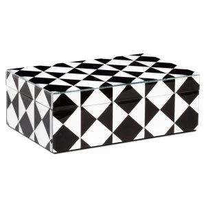 Opbergdoos Silas black/white large Richmond Interiors