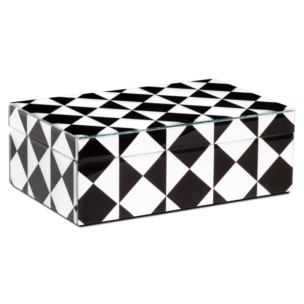 Opbergdoos Silas black/white large Richmond Interiors