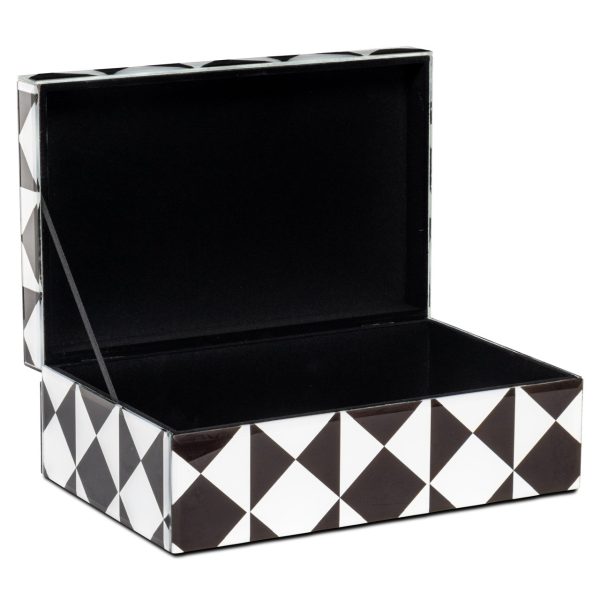 Opbergdoos Silas black/white large Richmond Interiors - Afbeelding 5