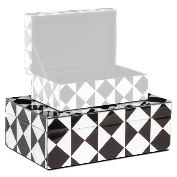 Opbergdoos Silas black/white large Richmond Interiors - Afbeelding 6