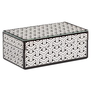 Opbergdoos Feliz black/white small Richmond Interiors