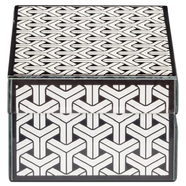 Opbergdoos Feliz black/white small Richmond Interiors - Afbeelding 3