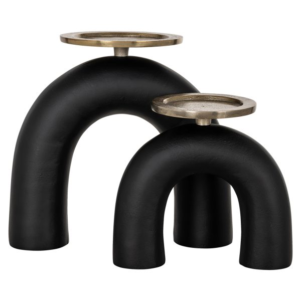 Kandelaar Livi black/gold large Richmond Interiors - Afbeelding 4